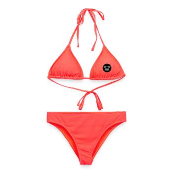 Développé couché avec musculation - Bikini femme - corail - Devant - AI Model Female 172 dark (172cm)