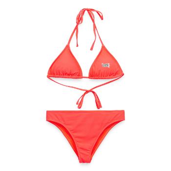 Maybe Swearing Will Help Sarkastisch Spruch Grafik - Frauen Bikini - Korallenrot - Vorne - AI Model Female 172 dark (172cm)