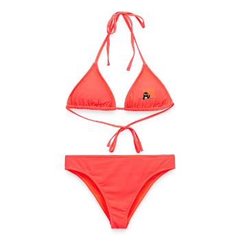 Social Media Seriously Harms Mental Health Pinguin - Frauen Bikini - Korallenrot - Vorne - AI Model Female 172 dark (172cm)