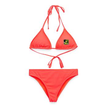 Birne USA Amerikanische Flagge Sonnenbrille - Frauen Bikini - Korallenrot - Vorne - AI Model Female 172 dark (172cm)