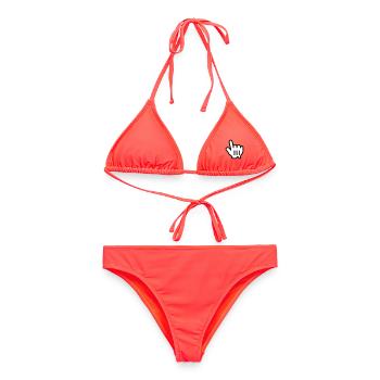 pointagemain - Bikini femme - corail - Devant - AI Model Female 172 dark (172cm)
