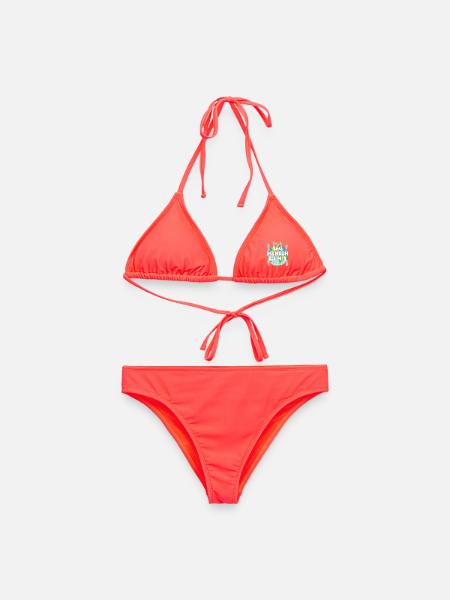 Globale Menschheit Vereint Gemeinschaft Diversität - Frauen Bikini - Korallenrot