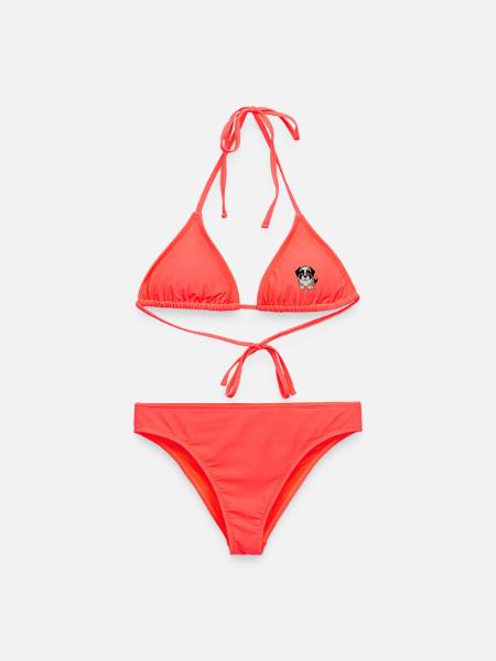 St. Bernard dog - Women's Bikini - coral
