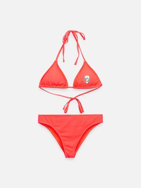 Why Not Statement Design - Frauen Bikini - Korallenrot