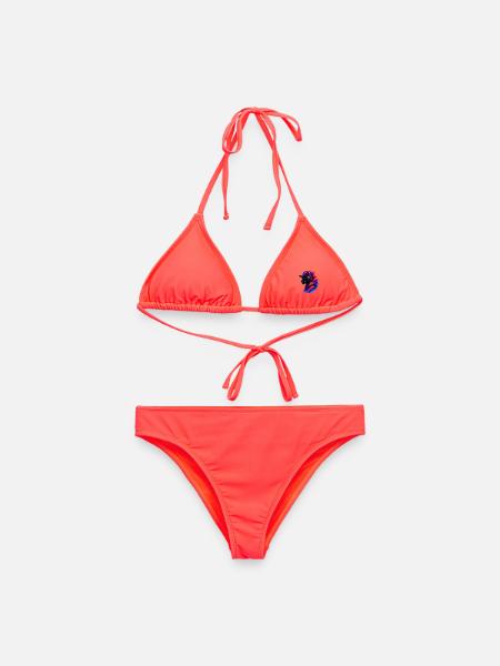 Panther mit Kopfhörern - Frauen Bikini - Korallenrot