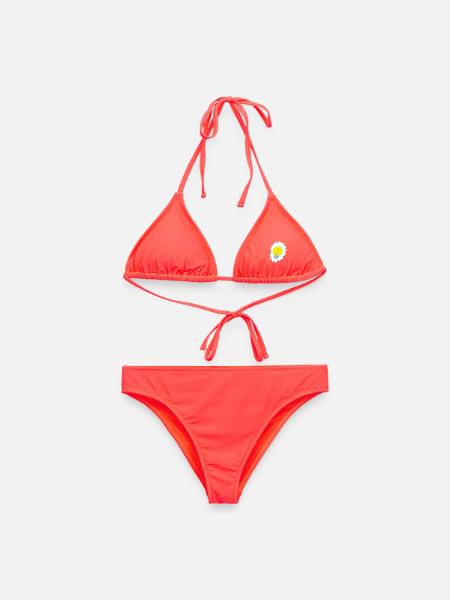 Kreative Glühbirne Illustration - Frauen Bikini - Korallenrot