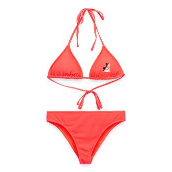 Maillot Basketball Master 2026, noir et blanc - Bikini femme - corail - Devant - AI Model Female 172 dark (172cm)