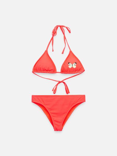 Schmetterlinge: Der Große Kohlweißling - Frauen Bikini - Korallenrot