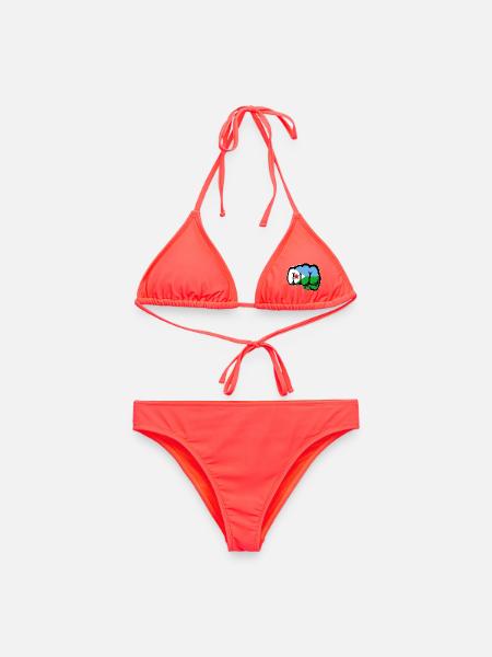 Dschibuti Flagge Faust - Frauen Bikini - Korallenrot