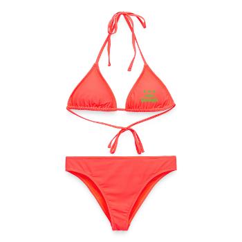 Je suis assez, je suis assez affirmation - Bikini femme - corail - Devant - AI Model Female 172 dark (172cm)