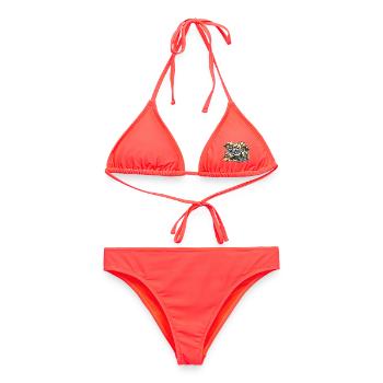 Michigan Great Lakes Vintage Travel Sticker - Women's Bikini - coral - Front - AI Model Female 172 dark (172cm)