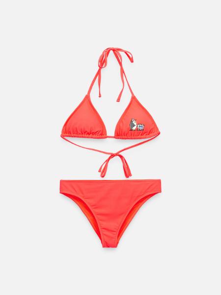 Pinguin Als Eisverkäufer - Eis - Frauen Bikini - Korallenrot