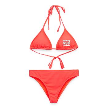 Débranchez-vous pour résister – DigitalDetox Statement Design - Bikini femme - corail - Devant - AI Model Female 172 dark (172cm)