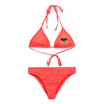 Freiheit Flagge mit Adler - Frauen Bikini - Korallenrot - Vorne - AI Model Female 172 dark (172cm)