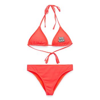 Drôle de dicton de maman – Patience brisée - Bikini femme - corail - Devant - AI Model Female 172 dark (172cm)