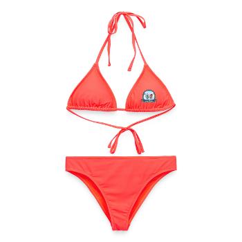 Kek & Ina dans les Alpes - Bikini femme - corail - Devant - AI Model Female 172 dark (172cm)