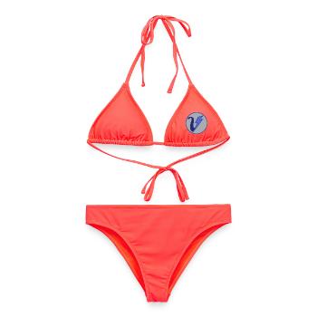 VoltVibes Logo - Frauen Bikini - Korallenrot - Vorne - AI Model Female 172 dark (172cm)
