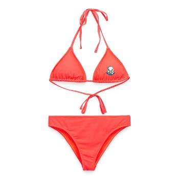 Kleines Täubchen Flieger-Ass - Frauen Bikini - Korallenrot - Vorne - AI Model Female 172 dark (172cm)