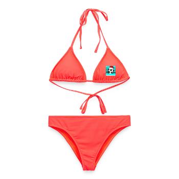 Christmas Football - Women's Bikini - coral - Front - AI Model Female 172 dark (172cm)
