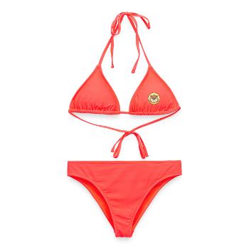 marmotte kawaii dessin animé personnage animal visage d’animal de compagnie - Bikini femme - corail - Devant - AI Model Female 172 dark (172cm)