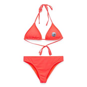 Sortie de sauvetage alpin dans le lac de glace - Bikini femme - corail - Devant - AI Model Female 172 dark (172cm)