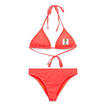 Alien - Ne courez pas ,je suis votre ami - Bikini femme - corail - Devant - AI Model Female 172 dark (172cm)