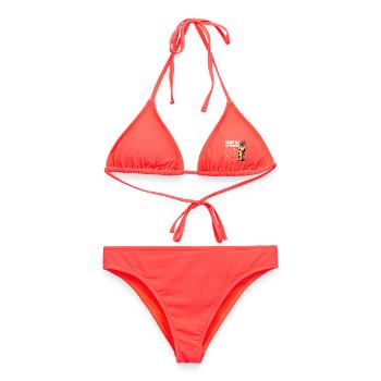 Samstag ist Badetag Surf & Bier - Frauen Bikini - Korallenrot - Vorne - AI Model Female 172 dark (172cm)