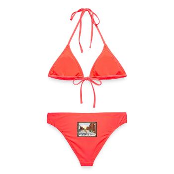 Mausegattstraße – Ruhrpott - Frauen Bikini - Korallenrot - Hinten - AI Model Female 172 dark (172cm)