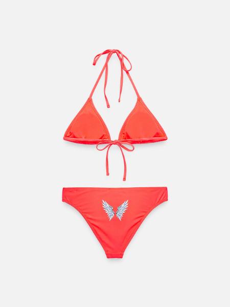 Anime Engel - Frauen Bikini - Korallenrot