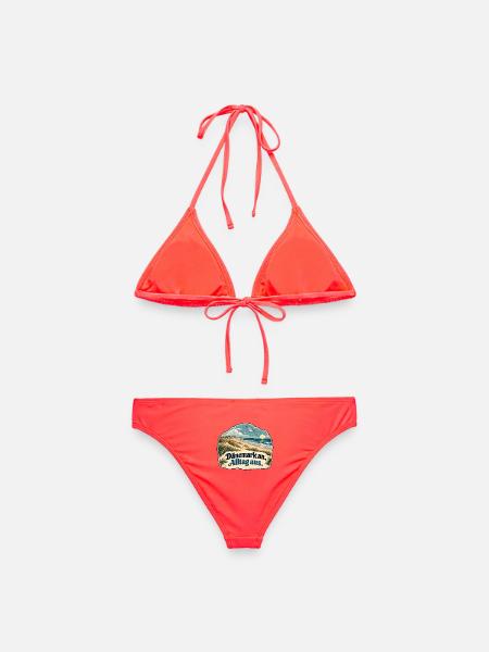 Dänemark Strand Vintage - Frauen Bikini - Korallenrot