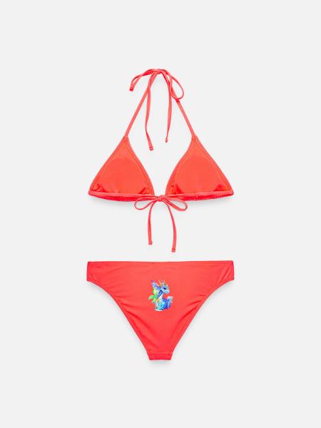 Kleiner Drache - Frauen Bikini - Korallenrot