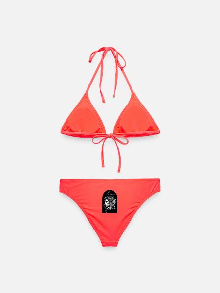 Pisces Porträt Sternzeichen Fische - Frauen Bikini - Korallenrot