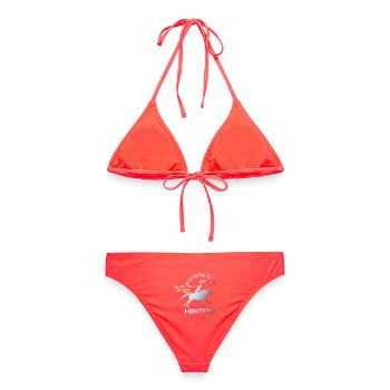 Reiterin Galopp - Mich siehst du nur von hinten - Frauen Bikini - Korallenrot - Hinten - AI Model Female 172 dark (172cm)