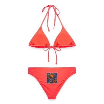 Feel the Sun - Summer Design - Bikini femme - corail - Dos - AI Model Female 172 dark (172cm)