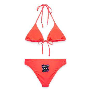 Graffiti de fantôme vagabond - Bikini femme - corail - Dos - AI Model Female 172 dark (172cm)