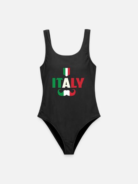 Italien Hipster - Frauen Badeanzug - Schwarz
