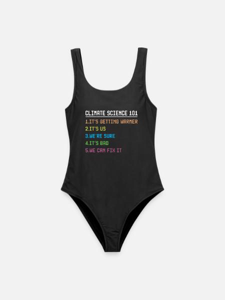 Science March Earth Day Climate Change Scientists - Frauen Badeanzug - Schwarz