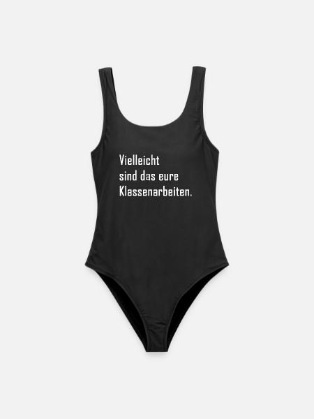 Vielleicht sind das eure Klassenarbeiten - Lehrer - Frauen Badeanzug - Schwarz