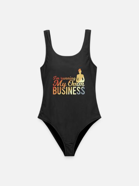 I'm Running My Omm Business - Frauen Badeanzug - Schwarz