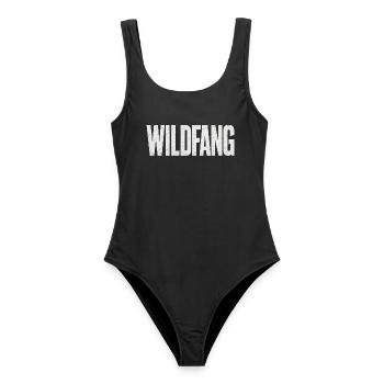 Wildfang - Frauen Badeanzug - Schwarz - Vorne - AI Model Female 172 light (172cm)