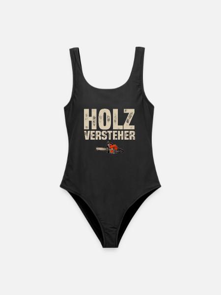 Holzfäller - Frauen Badeanzug - Schwarz