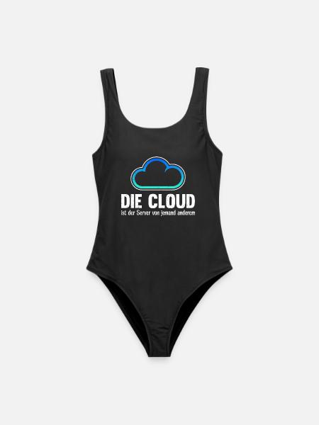 Coder DIE CLOUD IST DER SERVER VON JEMANDE ANDREN - Frauen Badeanzug - Schwarz
