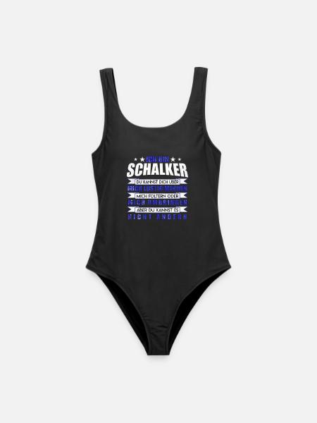 Ich bin Schalker | Fan Design Geschenkidee - Frauen Badeanzug - Schwarz