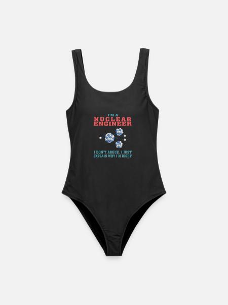 Bestes Nuklearingenieur-T-Shirt, lustiges Zitat - Frauen Badeanzug - Schwarz