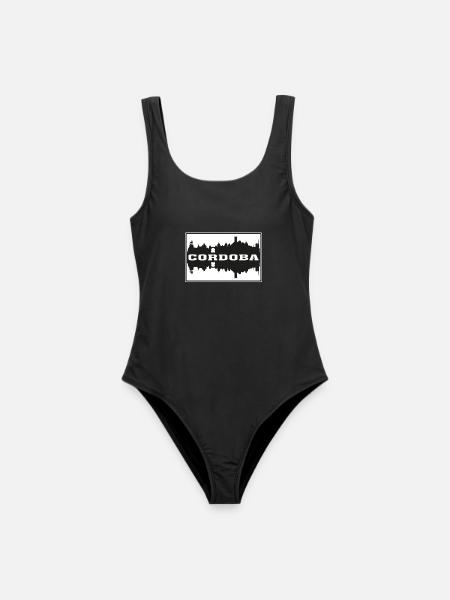 Cordoba Spanien Reise Souvenir Skyline Silhouette S. - Frauen Badeanzug - Schwarz