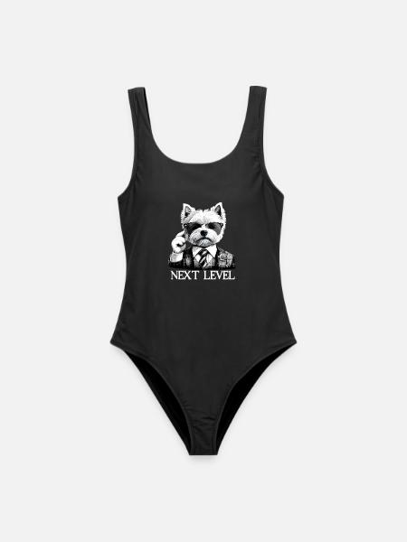 West Highland White Terrier Next Level Anzug - Frauen Badeanzug - Schwarz
