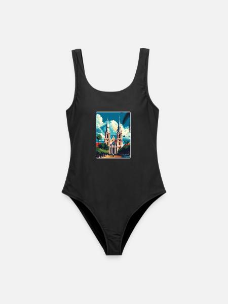 Ho Chi Minh Vietnam Vintage Reise Poster Souvenir - Frauen Badeanzug - Schwarz