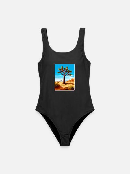 Joshua Tree Nationalpark Kalifornien Reiseposter - Frauen Badeanzug - Schwarz