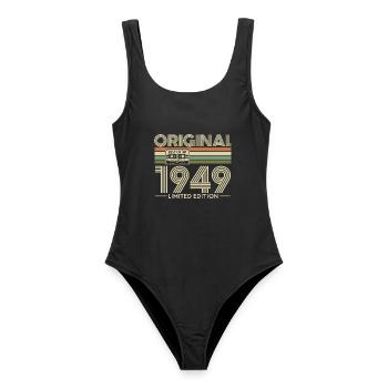 Original 1949 Édition Limitée Retro - Maillot de bain femme - noir - Devant - AI Model Female 172 light (172cm)