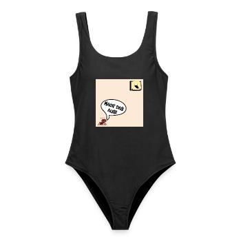 Schalter Ameise - Frauen Badeanzug - Schwarz - Vorne - AI Model Female 172 light (172cm)